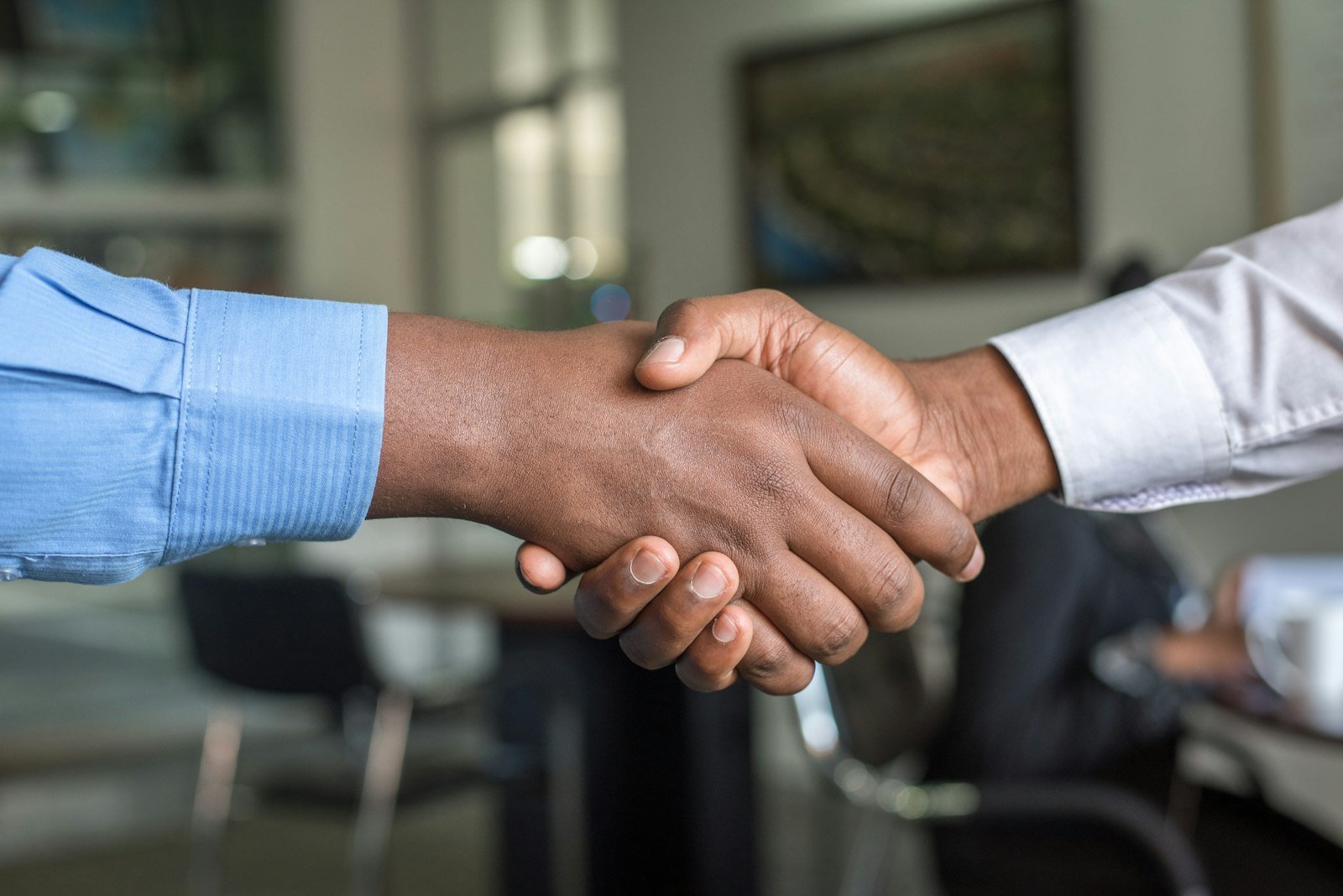 Business partners closing an agreement