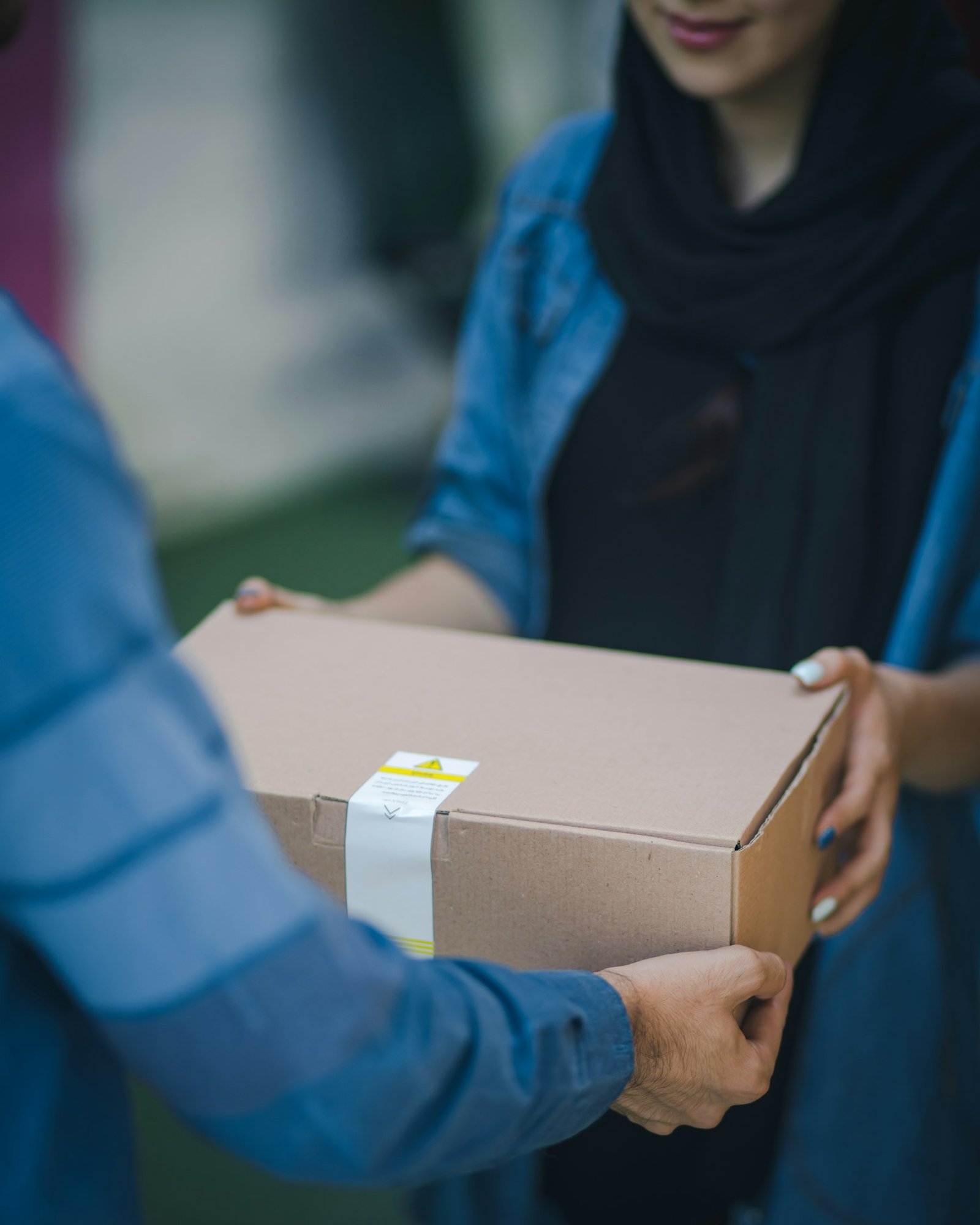 Consolidated order being handed over for delivery
